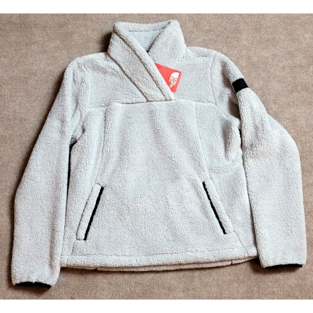 THE NORTH FACE CAMPSHIRE SHERPA FLEECE PULLOVER WHITE NEW WITH TAGS MEDIUM WOMEN